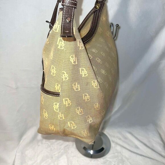 Dooney & Bourke Signature Double Front Pocket Hobo Bag - Picture 4 of 13